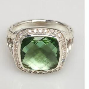 DAVID YURMAN ALBION 14MM PRASIOLITE RING